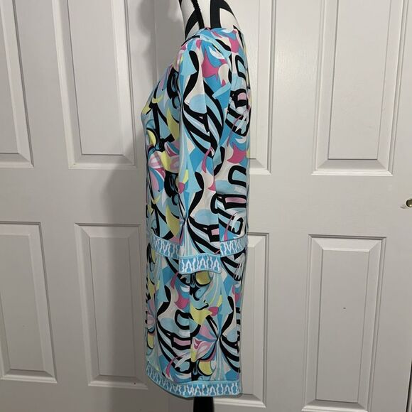 MACBETH COLLECTION Patterned V Neck Dress - Picture 2 of 5